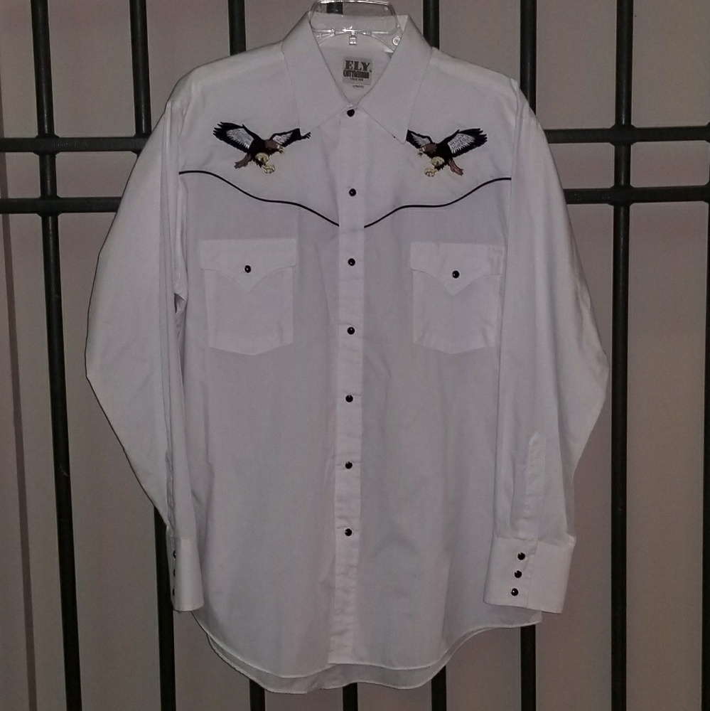 Fly Cattleman Golden Eagle Long Sleeve Snap